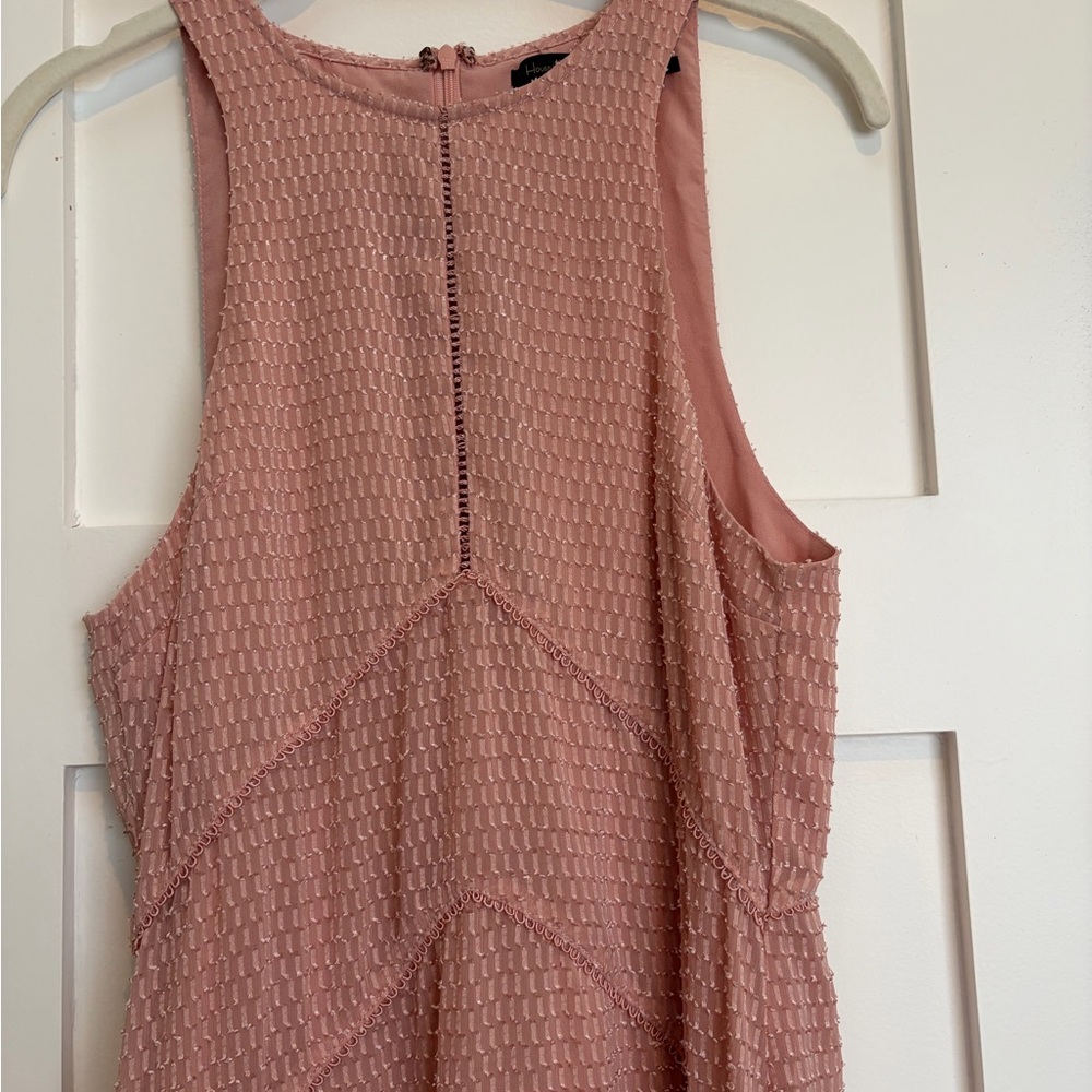 House of Harlow 1960 Textured Baby Pink Maxi Dress - Picture 4 of 8